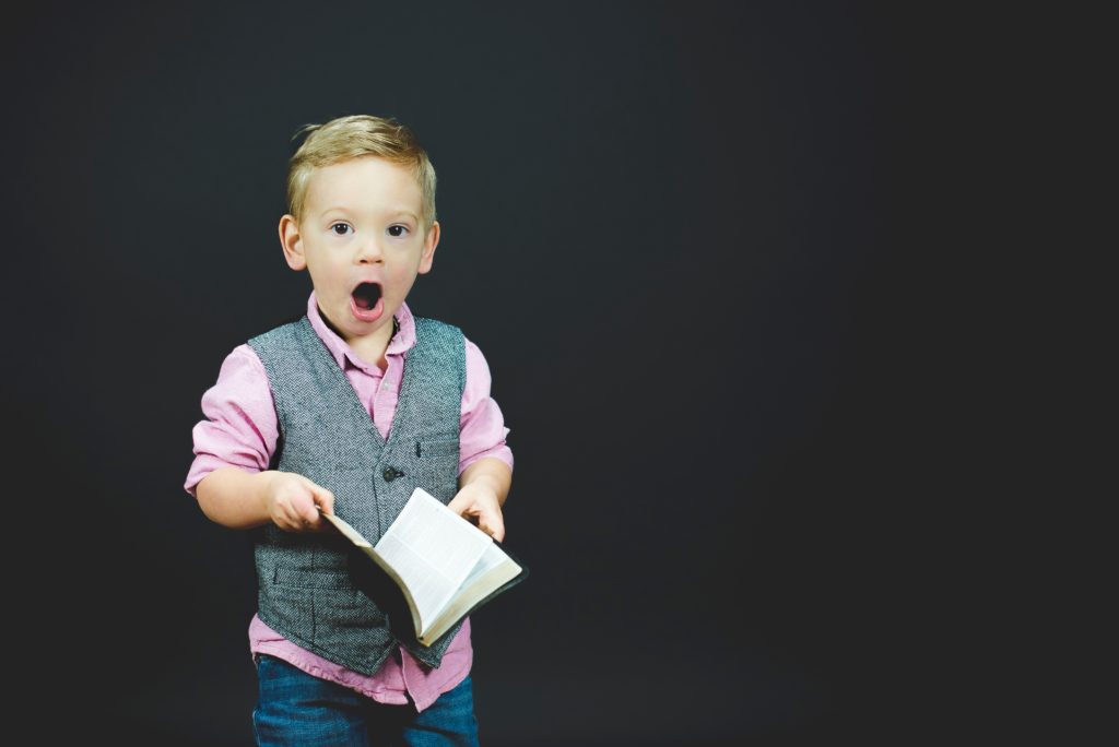 Photo of small boy with a look of surprise by Ben White on Unsplash